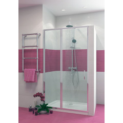 Душевое ограждение в проем EVA GOLD 118х190см, прозрачное стекло JY133