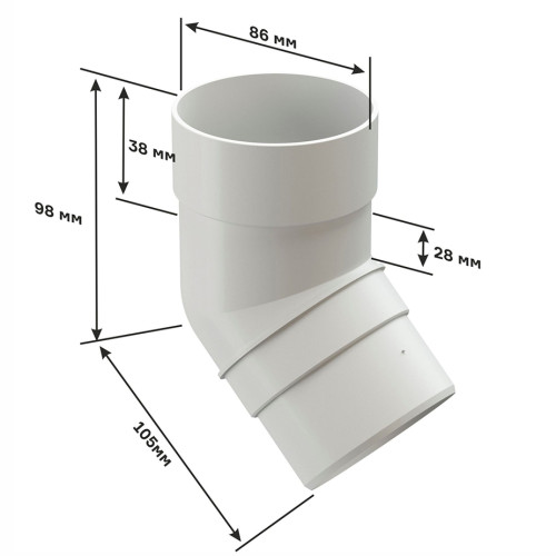 Docke PREMIUM Колено 45 (пломбир)