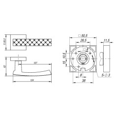 /Ручки раздельные FUARO CRYSTAL STAR DM CP-8 хром