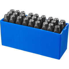 Набор клейм буквенных Зубр латиница 8 мм (21505-08)