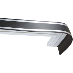 Карниз Ле-Гранд Лайн 2,4м (2ряд) венге/хром с поворотами (5)