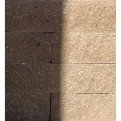 Кирпич Гиперпрессованый Светло-Коричневый Декор Ложок 250*90*65 (416 шт. в поддоне)