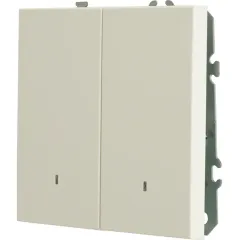 Выключатель 2-кл ЭМИЛИ с подсветкой белый RSW10-5102-01