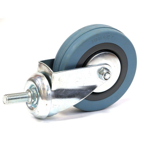 Опора поворотная колесная с болтом сер. рез. SCtg 42  ф100мм, г/п-80кг