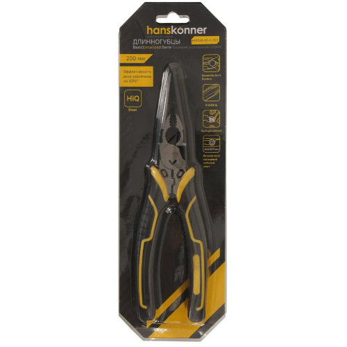 Длинногубцы Hanskonner 200 мм (HK1020-02-3-200)