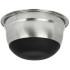 Миска нержавеющая сталь, 0.6 л, 14 см, круглая, противоскользящее дно, B020157