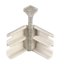 Угол внутренний для вспененного плинтуса Классик Софт 80мм/Акация 424