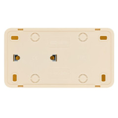 Блок комбинированный TDM выкл 2кл.+розетка 2P 10А БКВР Ладога сл.кость SQ1801-0206