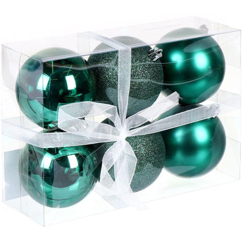 Шары новогодние набор 6шт 8см SYQA-0122345