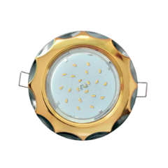 Свет. точ. ECOLA GX53-H4 Звезда золото/черный/хром FU81H4ECB(*1)