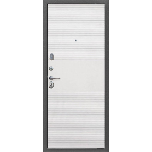 Дверь метал. 7,5 см Гарда муар/Белый ясень (2050*860, Левая)