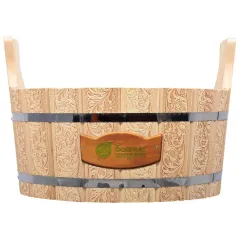 Ушат Шайка 15л С орнаментом Цветы 