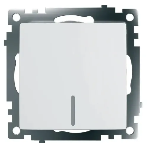 Выключатель 1-кл Катрин с подсветкой белый GLS10-7101-01