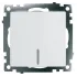 Выключатель 1-кл Катрин с подсветкой белый GLS10-7101-01
