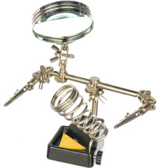 Держатель универсальный с лупой x2.5 