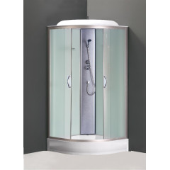 Душевая кабина LORANTO 90х90х215см низ. поддон, матовое переднее/заднее стекло, CS-6691 F