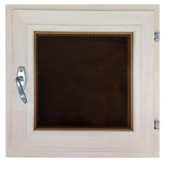 Окно DoorWood 40*40см двойное стекло (липа/тонир)
