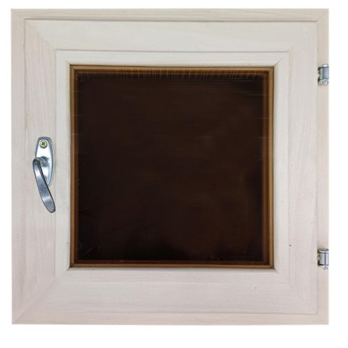 Окно DoorWood 40*40см двойное стекло (липа/тонир)