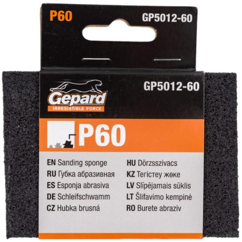 Губка абразивная GEPARD P60 (GP5012-60)