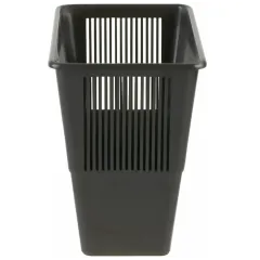 Корзина для бумаг СТАММ прямоугольная черная 12л (620810)
