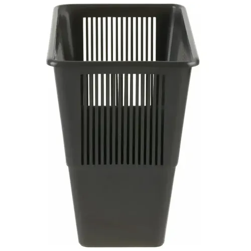 Корзина для бумаг СТАММ прямоугольная черная 12л (620810)