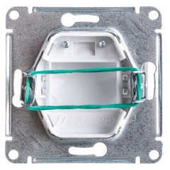 Розетка вывода кабеля Glossa бел. SchE GSL000199