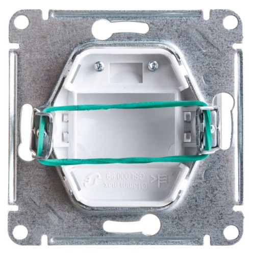 Розетка вывода кабеля Glossa бел. SchE GSL000199