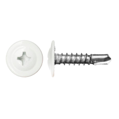 Саморез прессшайба сверло 4,2х13 (9003) ярко-белый