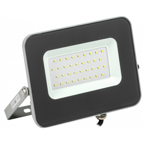 Прожектор (LED) 30Вт 2700лм дневн. 6500К IP65 сер. IEK LPDO701-30-K03 (585404)