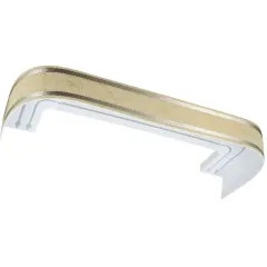 Карниз Ле-Гранд Лайн 2,0м (2ряд) айвори с поворотами (5)