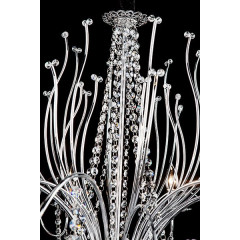 Светильник EUROSVET 10002/8 хром/прозрачный хрусталь Strotskis