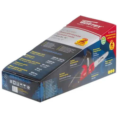 Пила цепная электро WORTEX EC 4024 SF (*7)
