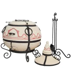 Тандыр Сармат Восточный (стойка, кочерга, совок, колосник, приспособление для подвешивания шампуров)(*8)