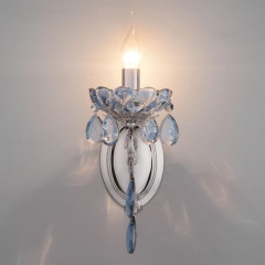 Светильник настенный EUROSVET 10109/1 хром/лазурный