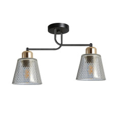 Светильник ЭкономСвет 12197/2BK+GD GR