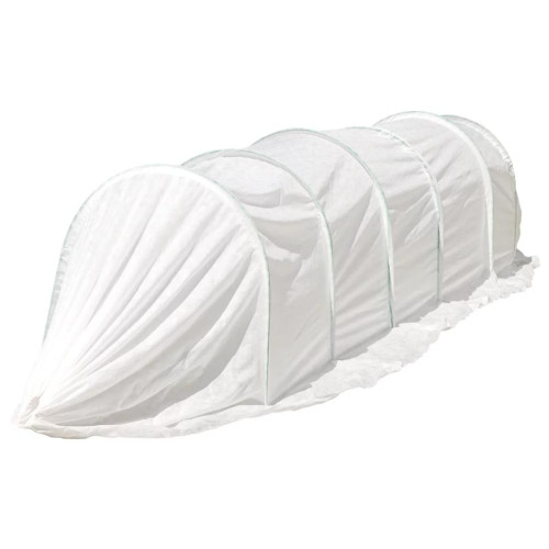 Парник САДОВИТА СТАНДАРТ 8 м в сборе (ПВХ 2,4м d=20мм с колышками + спанбонд 35гр/м2)