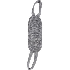 Мочалка Мужская 37*13см(57*13см с ручками) двухсторонняя, medium/hard 