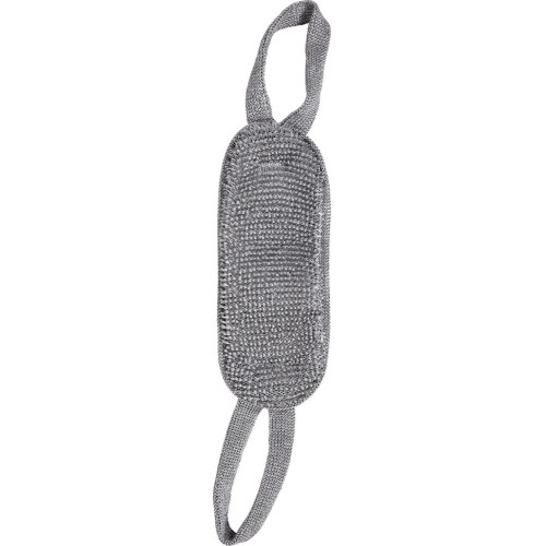 Мочалка Мужская 37*13см(57*13см с ручками) двухсторонняя, medium/hard 