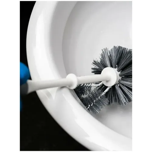 Ёрш для туалета напольный YORK, Бактерия стоп, белый 0640560 (817974)