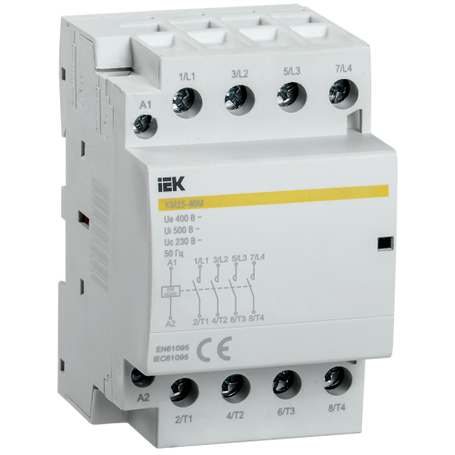 Контактор модульный КМ25-40М 25А/4п 4НО 400В AC/DC ИЭК MKK21-25-40