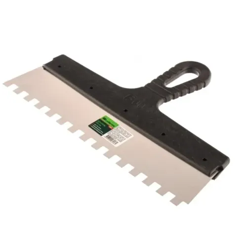 Шпатель СИБРТЕХ зуб. нерж. 300мм/10х10мм (85501)