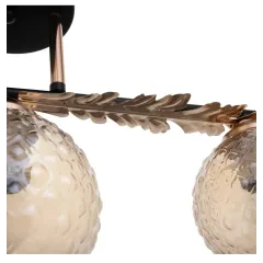 Светильник ЭкономСвет 12144/3BK+FGD AMB