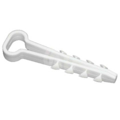 Дюбель хомут Т-образный 6-12мм нейлон белый (100шт в уп.) Fortisflex (405072)