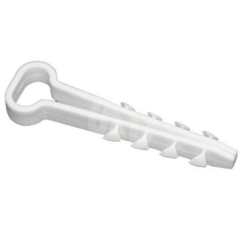 Дюбель хомут Т-образный 6-12мм нейлон белый (100шт в уп.) Fortisflex (405072)