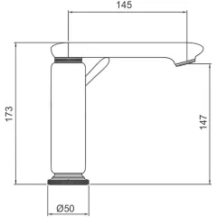 Смеситель для умывальника GAPPO G1009-63 чёрный