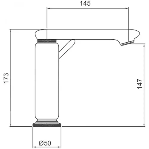 Смеситель для умывальника GAPPO G1009-63 чёрный