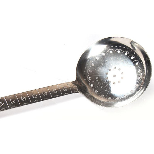 Шумовка для казана с деревянной ручкой 64см, глубокая