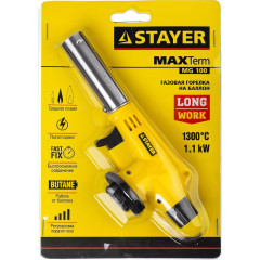 Горелка портативная STAYER MaxTerm MG200 с пьезоподжигом (55584)