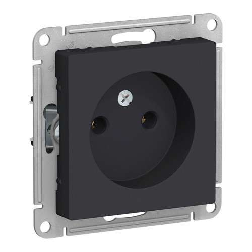 Розетка 2P AtlasDesign карбон SchE ATN001041