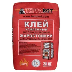 Клей усиленный жаростойкий 25кг